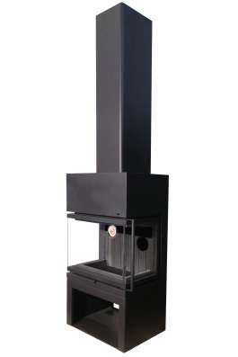 Камин МАДРИД на дровнике черный шамот в Орше