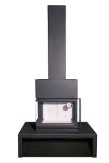 Камин МАДРИД на дровнике Гигант центральный черный\белый шамот в Орше
