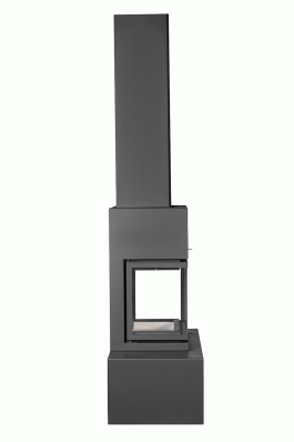 Камин МАДРИД на дровнике Гигант центральный черный\белый шамот в Орше