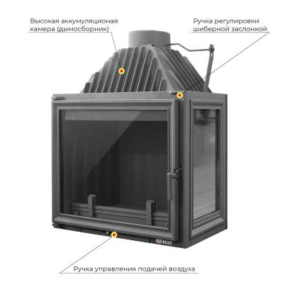 Каминная топка EVEREST A16 R правая в Орше