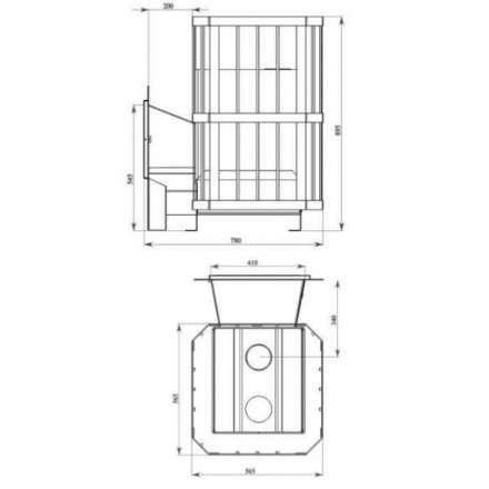 Печь банная Катунь со стеклом в Орше