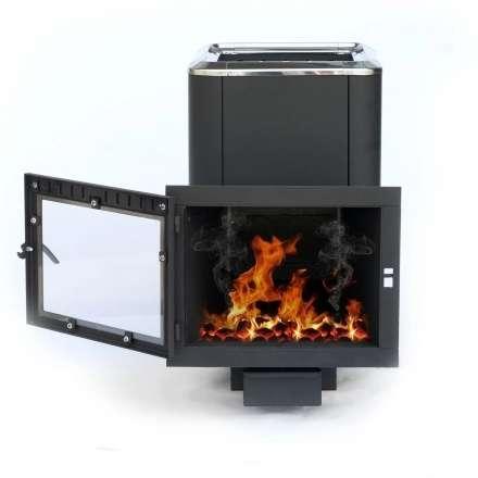 Печь банная чугунная СИБИРЬ 24 Конвекционная Панорамное стекло в Орше