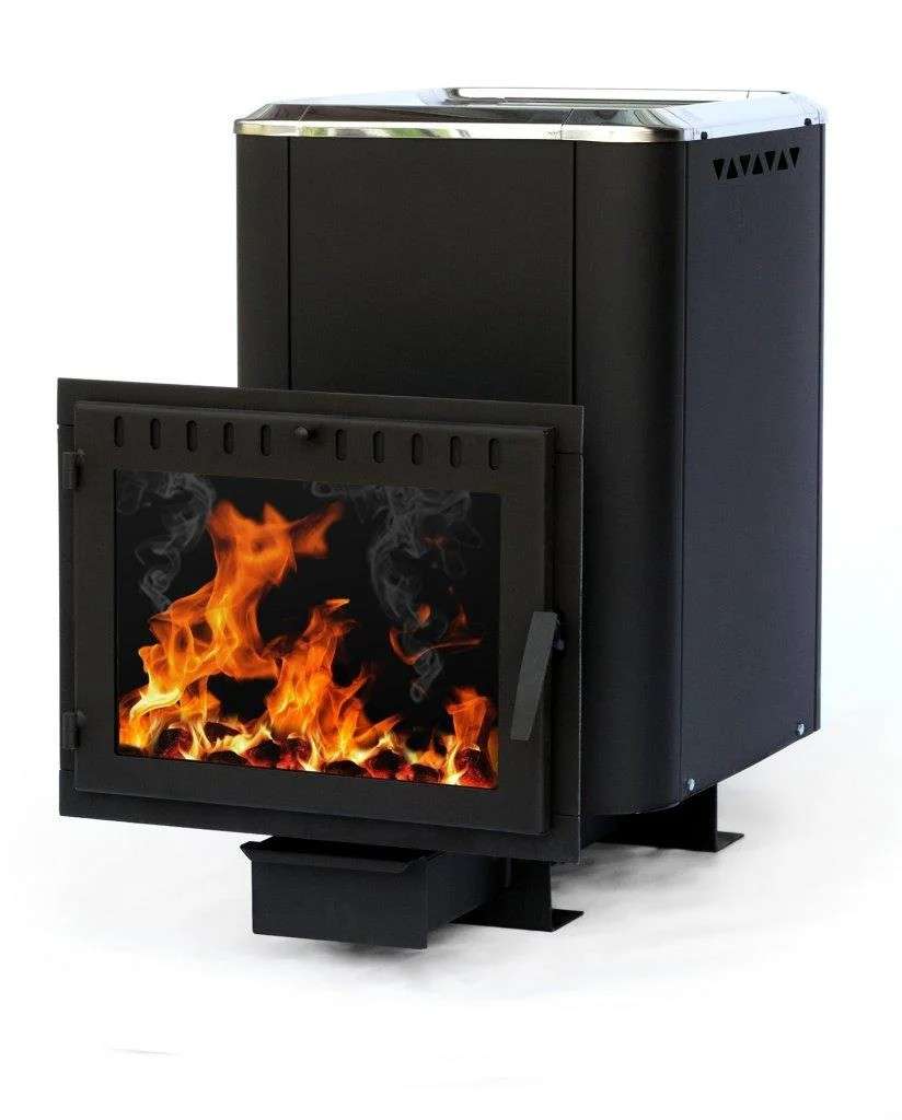 Печь банная чугунная СИБИРЬ 24 Конвекционная Панорамное стекло Амазонка бай фото в Орше