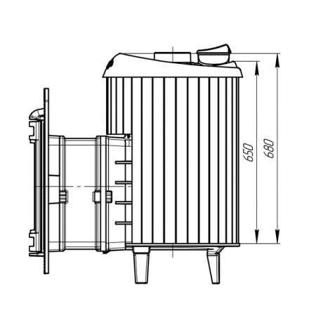 Банная печь ProMetall Атмосфера ламели Окаменевшее дерево в Орше
