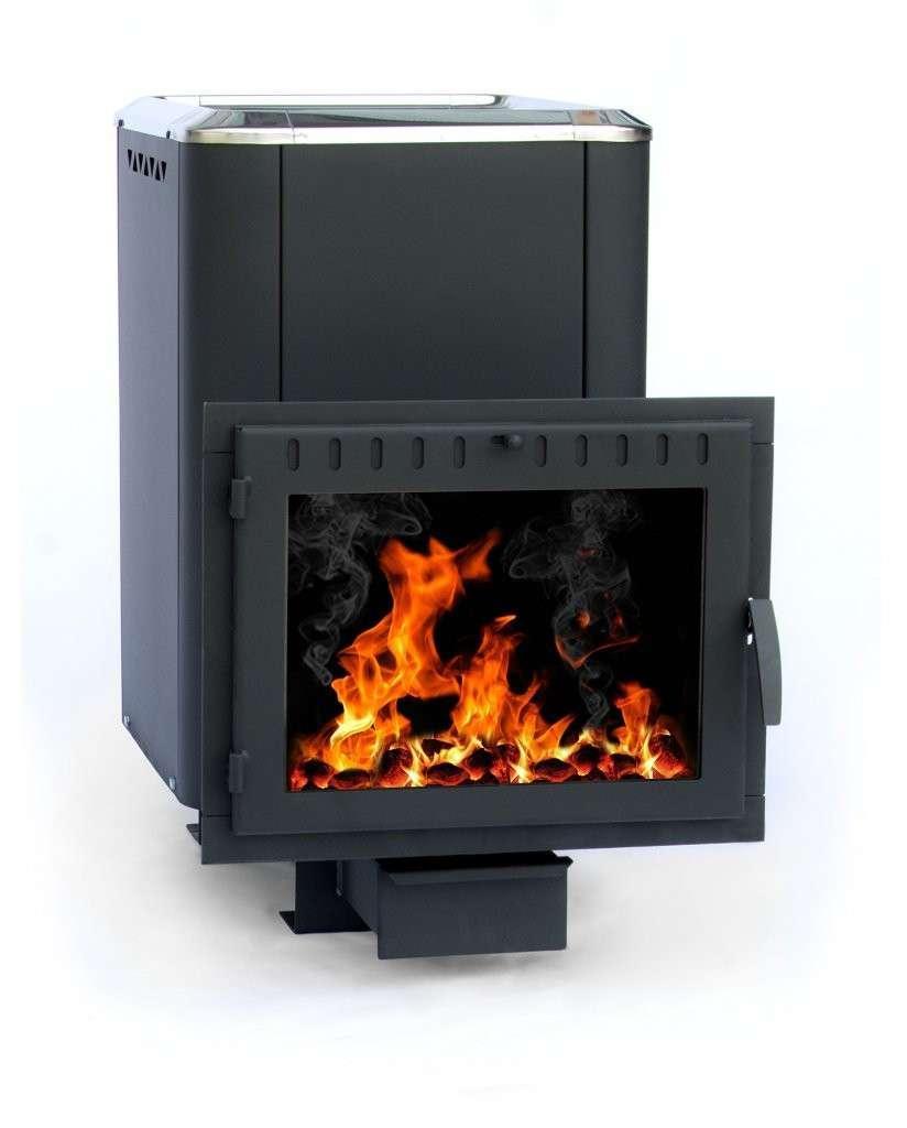 Печь банная Сибирь-18 (панорамное стекло, конвекционная) Амазонка бай фото в Орше