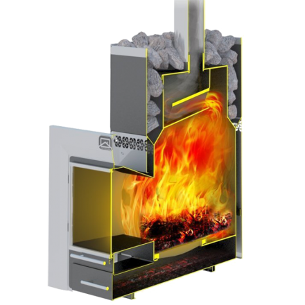 Печь для бани Теплодар Русь-12 ЛНЗП Профи Панорама в Орше