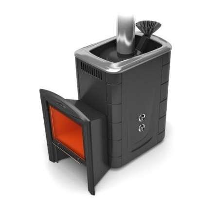 Печь для бани Термофор Гейзер 2014 Inox Витра ЗК ТО антрацит купить в Орше