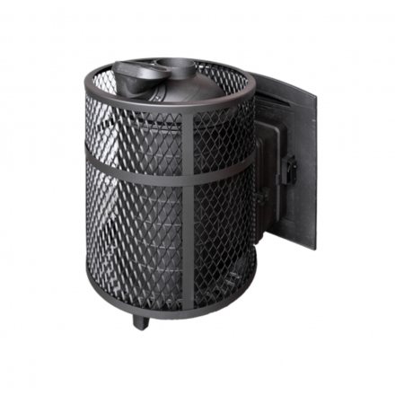 Банная печь ProMetall Атмосфера М короткий топливный тоннель сетка нержавейка в Орше