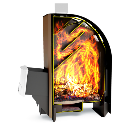Печь для бани Теплодар Лагуна-12 ТК Панорама в Орше