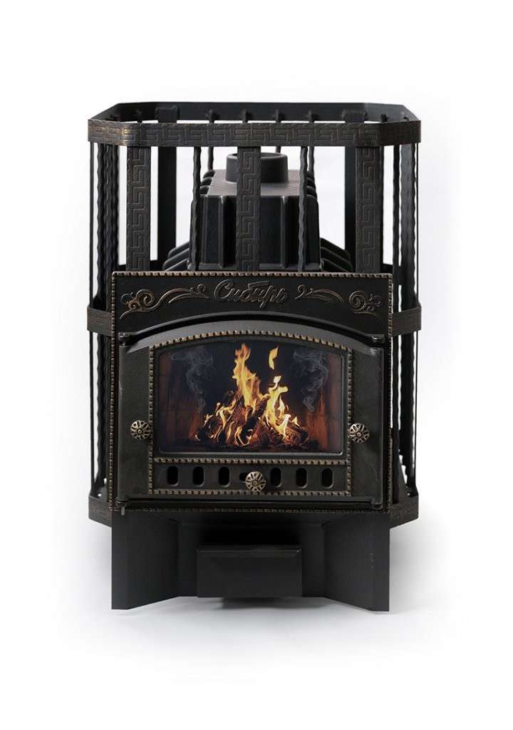 Печь банная Сибирь-24 с каминной дверцей Амазонка бай фото в Орше