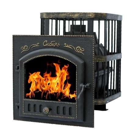 Печь банная Сибирь-24 с каминной дверцей Сибирь Амазонка бай фото в Орше