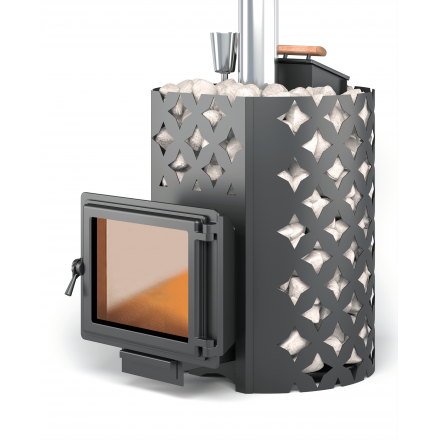 Банная печь ЭТНА 24 Панорама Закрытая каменка Амзонка бай фото в Орше