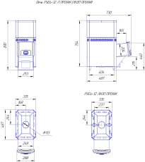 Печь для бани Теплодар Русь 12 Л Профи в Орше