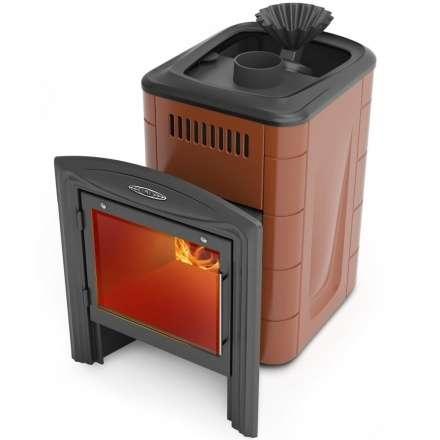 Печь для бани Термофор Гейзер Мини 2016 Carbon Витра ЗК терракота купить в Орше