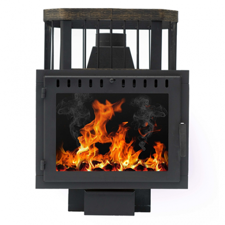 Печь банная Сибирь-24 (панорамное стекло, сетка квадрат) в Орше