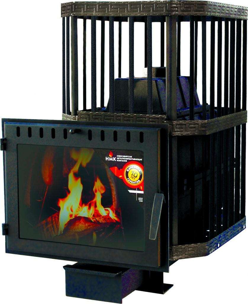 Печь банная Сибирь-24 (панорамное стекло, сетка квадрат) Амазонка бай фото в Орше