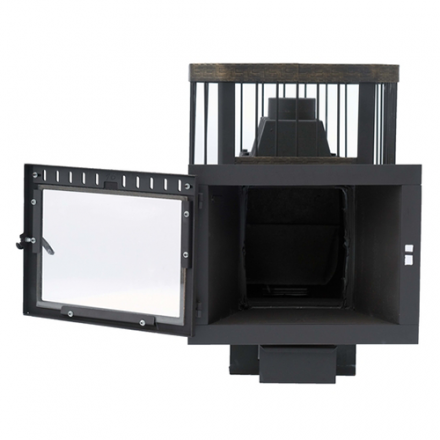 Печь банная Сибирь-24 (панорамное стекло, сетка квадрат) в Орше