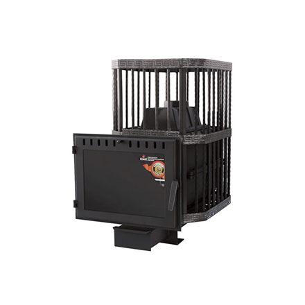 Печь банная Сибирь-24 (панорамное стекло, сетка квадрат) в Орше