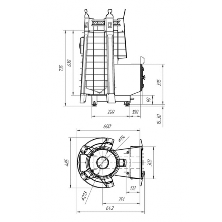 Печь для бани Добросталь Фредерика профи в Орше