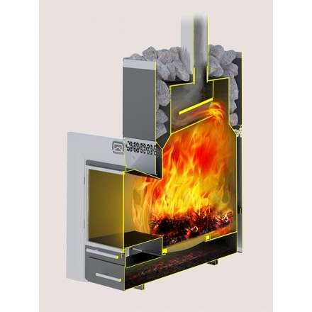 Печь для бани Теплодар Русь-18 ЛНЗП Профи Панорама (1.1) в Орше