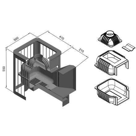 Печь для бани Этна Магма 14 (ДТ-3) в Орше
