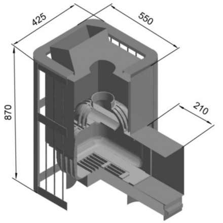 Печь для бани Этна Шторм 18 (ДТ-4С) в Орше