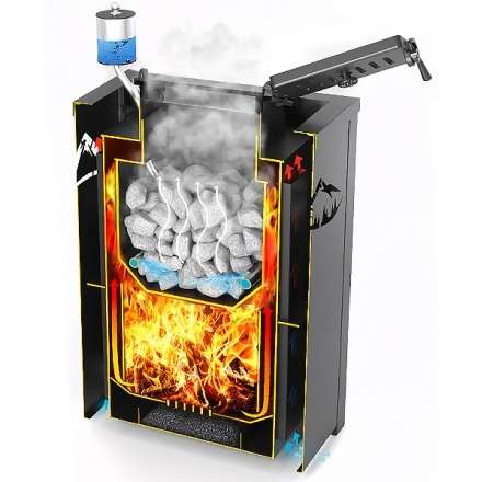 Печь для бани Везувий Эверест Inox 20 (281) в Орше