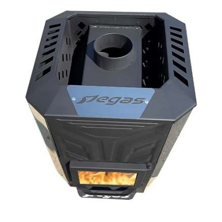 Банная печь Пегас 16 эконом короткая топка со стеклом конвекция в Орше