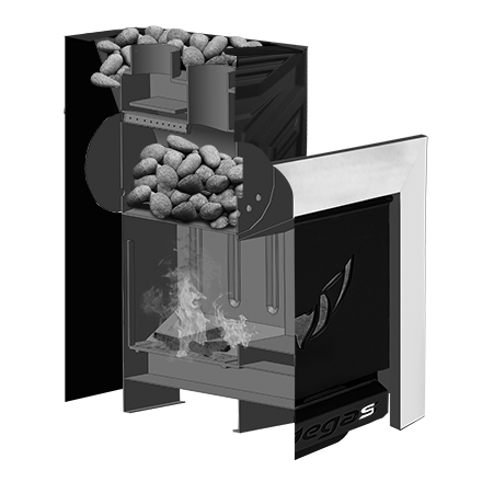 Банная печь Пегас 16 со стеклом конвекция в Орше