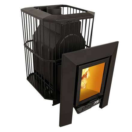 Банная печь Пегас 16 со стеклом сетка фото в Орше