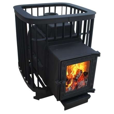 Чугунная печь для бани Варвара Прима 16 (К201) стекло купить в Орше