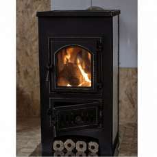 Купить стальной камин Везувий ПК-01 (270) в Орше фото в интерьере в Орше
