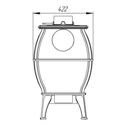 Купить Печь-камин Печь-камин ProMetall Бахта (черная) чугун в Орше Амазонка бай фото в Орше