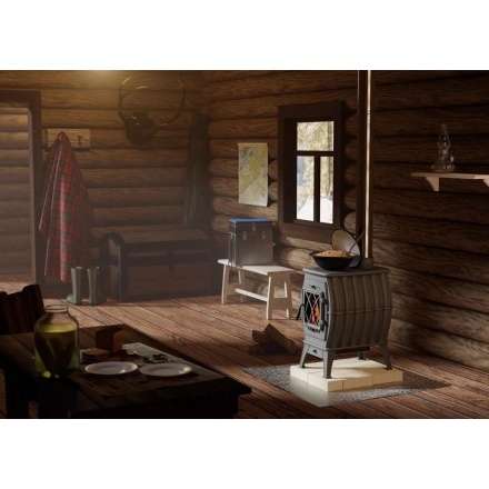 Купить Печь-камин Печь-камин ProMetall Бахта (черная) чугун в Орше Амазонка бай фото в Орше