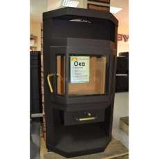 Купить стальную печь-камин со стеклом Мета-Бел Ока в Орше фото в Орше