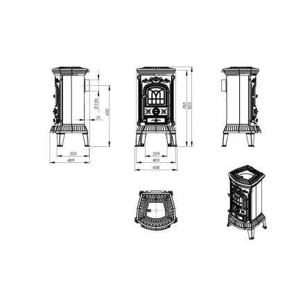 Купить Печь-камин Печь-камин NORDflam Verdo чугун в Орше Амазонка бай фото в Орше