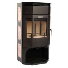 Стальной популярный камин с отделкой шамотом Сибирь 12 фото в Орше