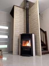 Купить стальной недорогой камин с шамотом Мета-Бел Амур в Орше фото в Орше