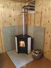 Купить Печь-камин Везувий ПК-01 (220) угловой бежевый 9 кВт в Орше фото в Орше