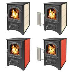 Купить Печь-камин Везувий ПК-01 (205) с плитой и т/о красн.12 кВт в Орше в Орше