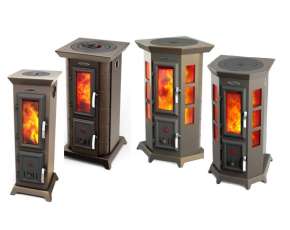 Недорогая стальная печь Термофор Статика Секста, чёрная бронза фото серия в Орше