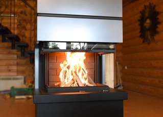 Стальной камин Родос 800 фото в Орше