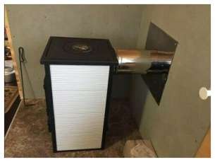 купить Печь-камин Везувий ПК-01 (270) c плитой бежевая 9 кВт в Орше в Орше