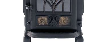 Чугунный камин со стеклом Сибирь 7 фото в интерьере в Орше