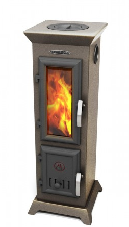 Отопительная печь Термофор Статика Тетра Мини, чёрная бронза Амазонка бай фото в Орше