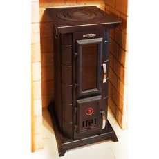 Недорогая стальная печь Термофор Статика Тетра, чёрная бронза фото в Орше