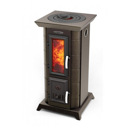 Отопительная печь Термофор Статика Тетра, чёрная бронза Амазонка бай фото в Орше