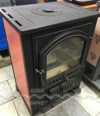 Купить Печь-камин Везувий ПК-01 (205) c плитой красная 12 кВт в Орше в Орше