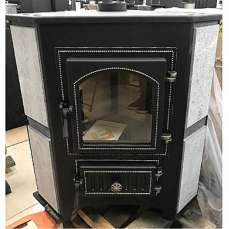 Купить Печь-камин Везувий ПК-01 (220) с конфоркой угловой бежевый 9 кВт в Орше в Орше