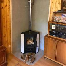 Купить Печь-камин Везувий ПК-01 (220) угловой талькохлорит 9 кВт в Орше в Орше